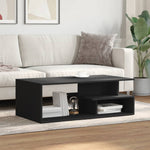 ZNTS Coffee Table Black 102x55x35 cm Engineered Wood 848011