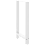Bar Table Legs White 2 pcs 60x cm Steel 4013345