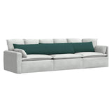 Sofa Pillows 2 pcs Dark Green 200 x 40 cm Fabric 42013873