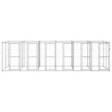 Outdoor Dog Kennel Galvanised Steel 14,52 m 3082286