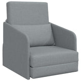 Sofa Bed Light Grey 65 x 80 x 83 cm Fabric 4106637