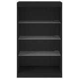 Sideboard with LED Lights Black 60.5x37x100 cm 836708