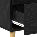 Coffee Table Black Oak 90 x 50 x 35 cm Engineered Wood 881194