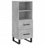 Highboard Concrete Grey 34.5x34x180 cm Engineered Wood 3198941