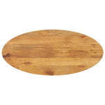 ZNTS Table Top 100x40x2.5 cm Oval Solid Wood Mango 370860