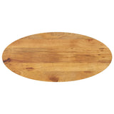 ZNTS Table Top 100x40x2.5 cm Oval Solid Wood Mango 370860