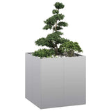 Planter 80x80x80 cm Galvanised Steel 860785