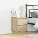 Bedside Cabinet with Drawer 2 pcs Sonoma Oak 39 x 34.5 x 50 cm 869615