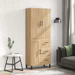 Highboard Sonoma Oak 69.5x34x180 cm Engineered Wood 3196038
