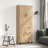 Highboard Sonoma Oak 69.5x34x180 cm Engineered Wood 3196038
