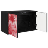 Wall-mounted TV Cabinet AACHEN 69 x 33 x 40 cm Black Oak 8007144