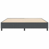 Platform Bed Frame Dark Grey 200 x 200 cm Fabric 3337428