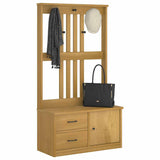 Hall Tree SANDNES 87x40x159.5cm Solid Wood Pine 4010494