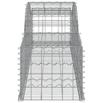 Arched Gabion Baskets 7 pcs 300x50x40/60 cm Galvanised Iron 3146652