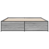 Bed Frame without Mattress Grey Sonoma 180x200 cm Super King 3279875