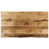 Table Top Live Edge 120x60x2.5 cm Solid Wood Rough Mango 370672