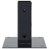 Post Bases Square 12 pcs Anthracite 51x51 mm Powder-coated Steel 42000021