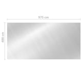 Pool Cover Silver 975x488 cm PE 93100