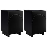 Bedside Cabinet 2 pcs Black 33.5 x 34.5 x 50 cm Engineered Wood 8011408