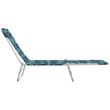 Sunlounger Set of 2 Leaf Pattern 310346