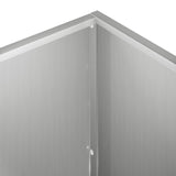 Garden Planter 2 pcs Silver 100 x 40 x 40 cm Galvanised Steel 8005257