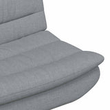Swivel Chair Light Grey 63 x 75 x 76 cm Fabric 42007350
