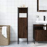 Bathroom Cabinet Brown Oak 33x33x120.5 cm Engineered Wood 842470