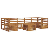 Sofa Sets 8 pcs Natural Solid Acacia Wood 3374509