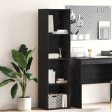 Bookshelf Black Oak 40 x 30 x 152 cm Engineered Wood 875017