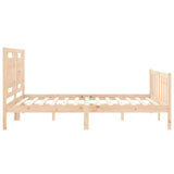 Bed Frame without Mattress 160x200 cm Solid Wood Pine 3192176