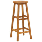 ZNTS Bar Stools 6 pcs Solid Acacia Wood 310287