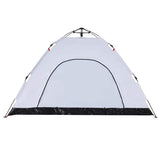 Camping Tent 4-Person White Blackout Fabric Quick Release 4004172