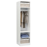 ZNTS Wardrobe High Gloss White 50x50x200 cm Engineered Wood 800240