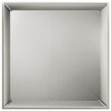 Garden Planter Silver 50 x 50 x 75 cm Stainless Steel 8005394