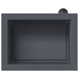 Garden Planter with LED 2 pcs Antracite 30 x 40 x 30 cm Steel 8008075