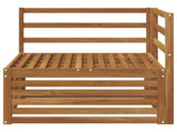 Outdoor Corner sofa Solid Acacia Wood Natural 83 x 83 x 73 cm 900567