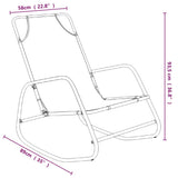 Sun Lounger Set of 2 Green Powder-coated steel, Textilene 318143
