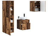 Bathroom Furniture Set 3 pcs Old Wood 33 x 34.5 x 160 cm 3406091
