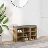Shoe Bench Artisan Oak 82x32x50 cm Engineered Wood 857624