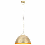Industrial Vintage Hanging Lamp 25 W Brass Round 41 cm E27 320542