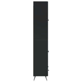 Cabinet Set 2 pcs Black Engineered Wood 3416854