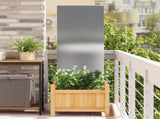 Garden Privacy Screen Silver 50 x 140 cm Stainless steel 876291