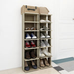 Shoe Cabinets 2 pcs Sonoma Oak 27.5x27x102 cm 808492