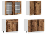 Kitchen Unit LYON 4 pcs Old Wood Engineered Wood 3438361
