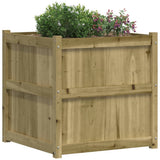 Garden Planter 70x70x70 cm Impregnated Wood Pine 837438