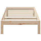 ZNTS Bed Frame without Mattress 80x200 cm Solid Wood Pine 859214