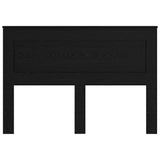 Headboard with Headboard Black Oak 150 cm Engineered Wood 887442