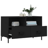 TV Cabinet Black 80x36x50 cm Engineered Wood 828973