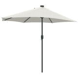 Garden Parasol Sand 294 x 150 x 224 cm Polyester and Steel 42003267