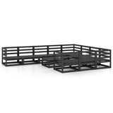 11 Piece Garden Lounge Set Solid Pinewood 3076003
